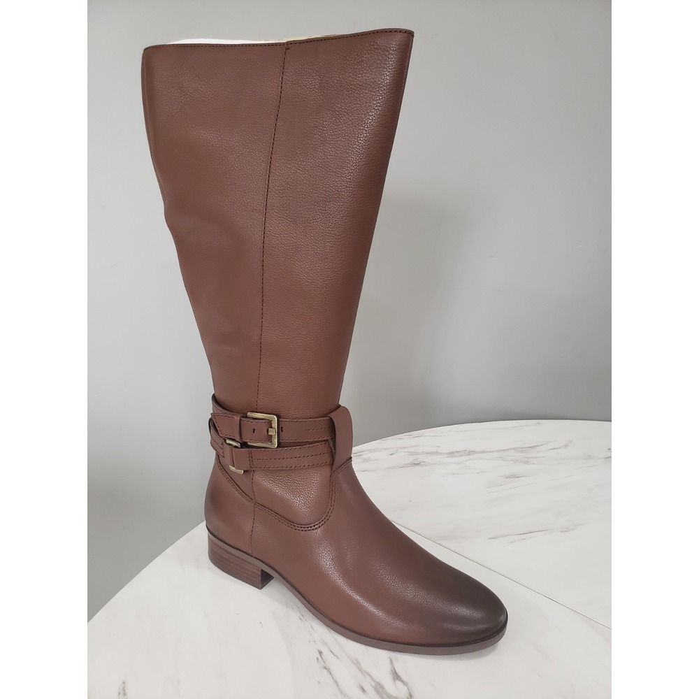 NEW NO BOX -‎ WIDE CALF Size 8 Naturalizer Rory Womens Boots Cinnamon Tall Brown